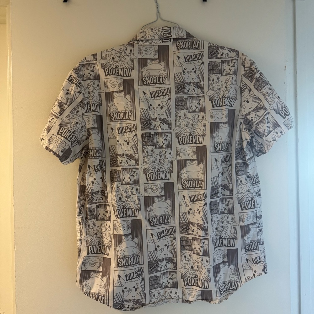 Button up Pokemon Shirt Medium